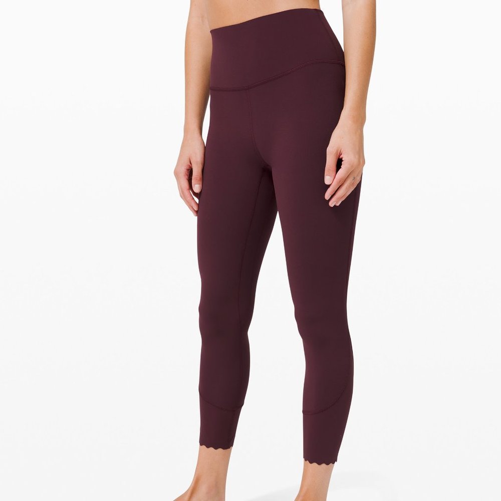 Lululemon Align Cassis Scallop 25" BNWT